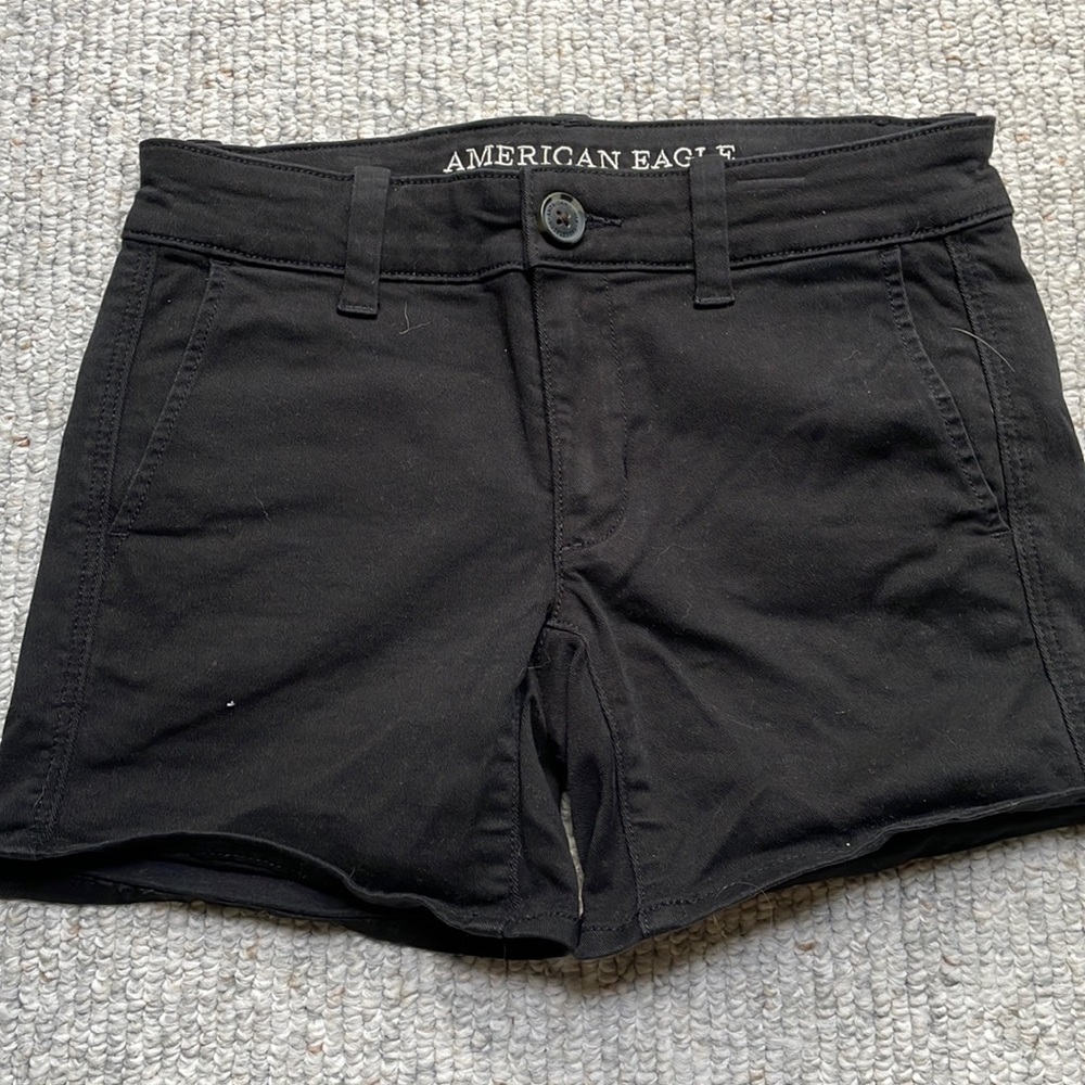 American eagle black shorts